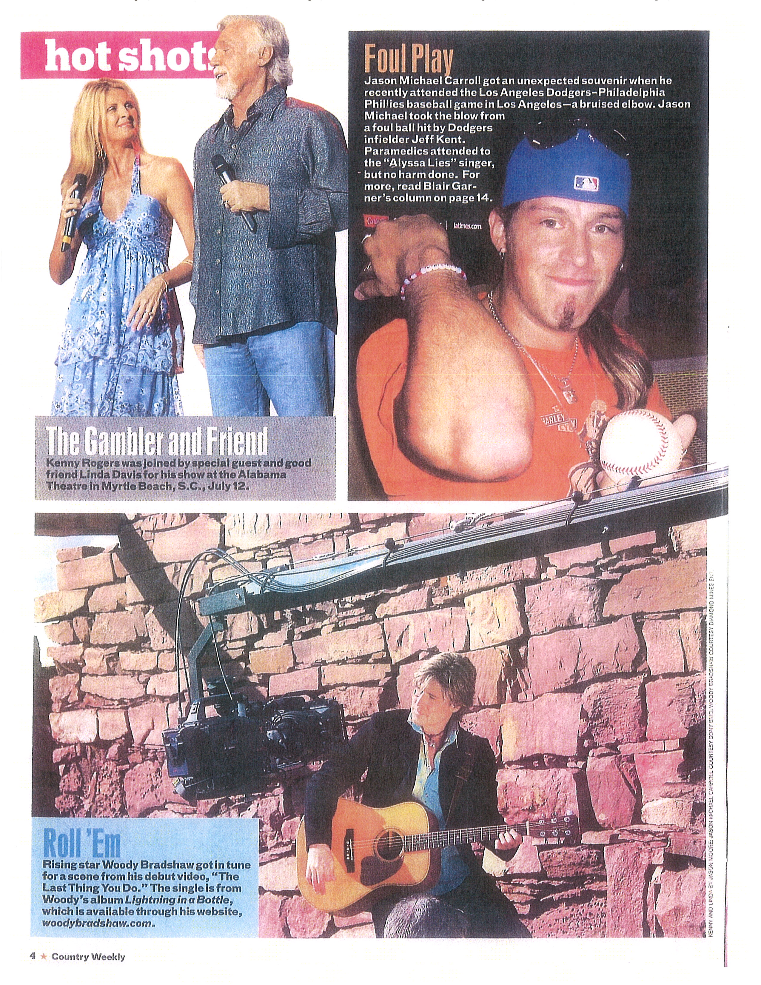 Country Weekly feature on Woody Bradshaw